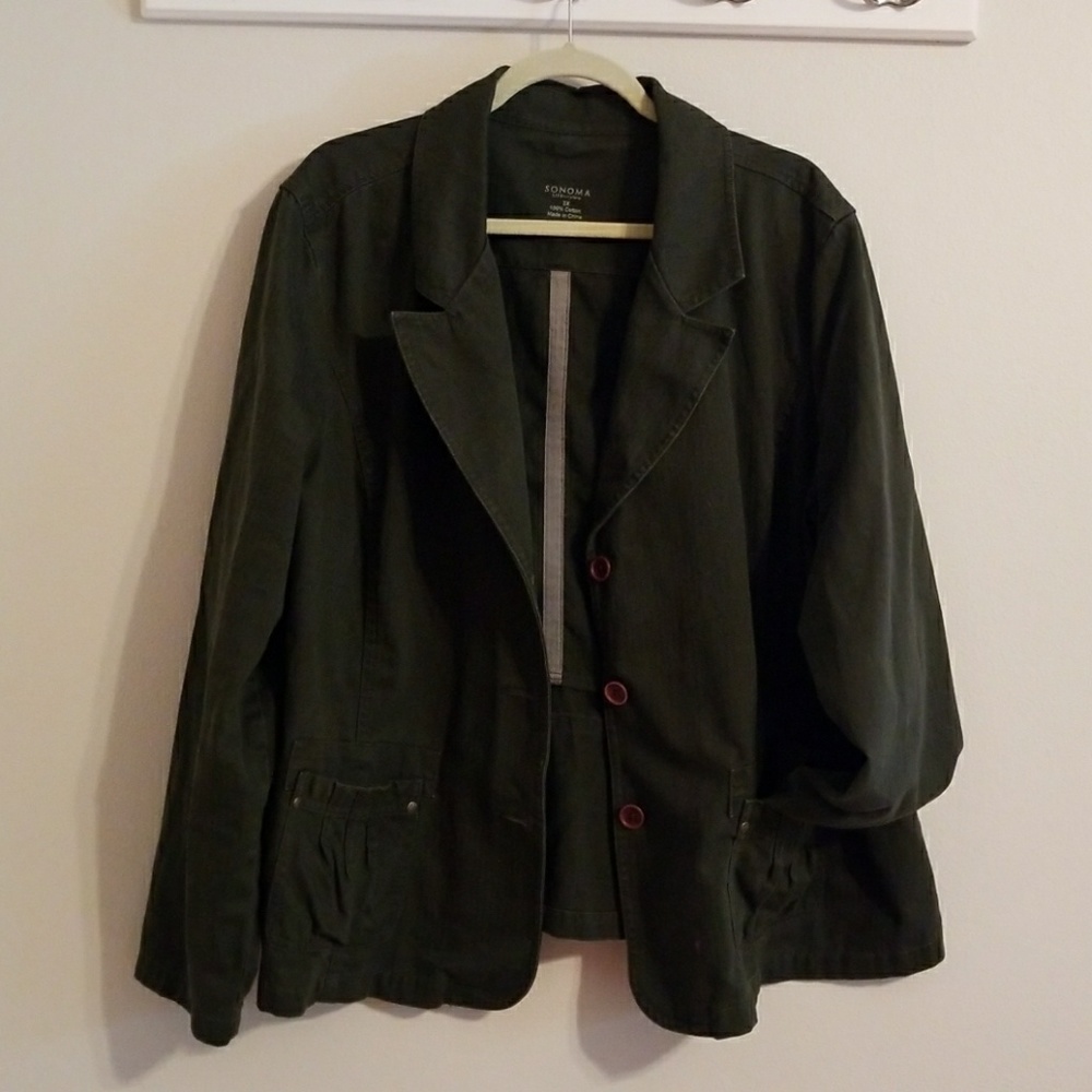 Olive Green Jacket 🎀 Sonoma - 3x!